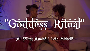 Preview 4 of Taping Cum Inside Pussy - Gorgeous Pregnant Goddess Squirts on Submissive Beauty &quot_Goddess Ritual&quot_ Jet Setting Jasmine Leah Michelle