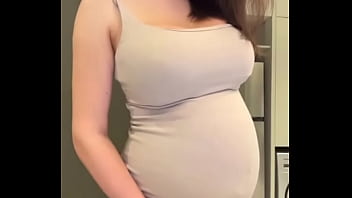 Preview 3 of Fuch In The Park - My pregnant stepmom showed everything!! Tits ,  ass and milky pussy