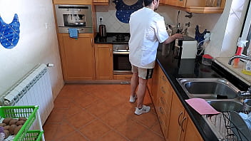 Preview 2 of Moms Korra - Wife fucks chef in cooking class and cums multiple times