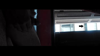 Preview 3 of Desi Boy Lun Photos - Flashing naked masturbation for curious lady neighbors at window