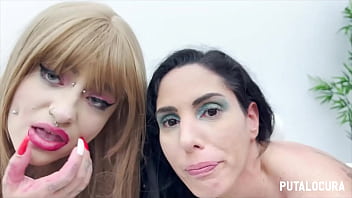 Preview 3 of Tubea Gone Wild - PutaLocura - La milf espa&ntilde_ola Linda del Sol y la teen tetona Deedee comparten lefa en guarro CreampieGangbang