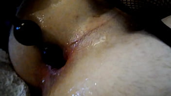 Preview 4 of Tightest Thiness - Femboy Julianna Buttmann try anal plug and beads first time