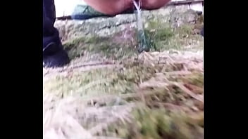 Preview 2 of Mom And Sisatar - Pissing in the backyard