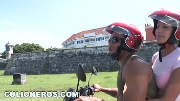 Preview 2 of Vdrlhbtlr - CULIONEROS - We Find Latin Babe Juliana On A Scooter And Bring Her Home