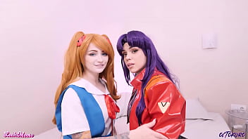 Preview 1 of Eva Lily - Asuka and Misato want creampie