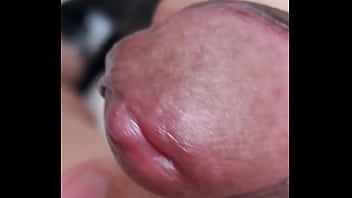 Preview 4 of Seachdeutsche Piss - Slowly stroking my uncircumcised cock,  extreme closeup. July 23,  2024.