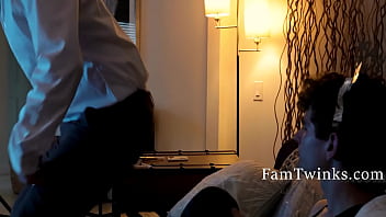 Preview 1 of Gigantic Aunty Sex Videos - New Years Tradition With Step dad - Brody Kayman,  Canyon Cole