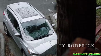 Preview 1 of Askley Graham - Gayruptive.com - The look on the poor boy Troye Jacobs&#039_s face,  when he wants to give it a go with the axe,  and the log just falls down. Brilliant! Ty Roderick is also damn hot in this scene!