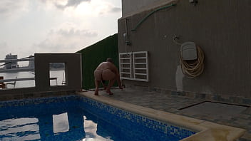 Preview 1 of D4tch Mature Get Used - Inkdass سالب كويتي Kuwaiti gay exhibitionist #compilation