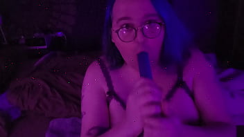 Preview 2 of Ella Milf Gum - Trans BBW Goddess Sucks a Thick Dildo