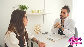 Preview 1 of Produser Baby - I ask the shy doctor to check me out and seduce him to fuck me hard in his office