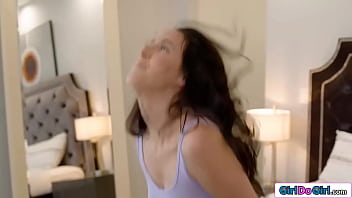 Preview 1 of Arab Teen Lp - Busty babe got the code for roomies toy and makes her orgasm
