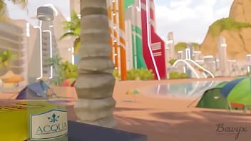 Preview 1 of Fat Sluts Fuck - Enfermera ayuda a tipo en la playa (anime 3d)