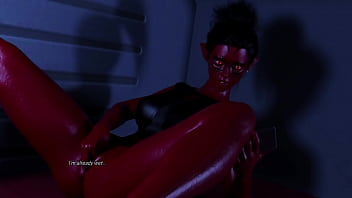 Preview 2 of Angelina Crasto Bbw - Projekt Passion | Busty Alien Reporter Gets Bored and Finger Masturbates while Traveling to Work