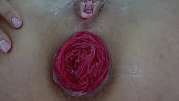 Preview 2 of Ripped Jeans5 - Destroyed anal juicy prolapse asshole close up play