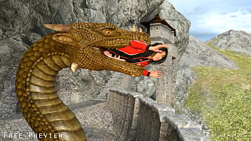 Preview 2 of Ful Sexxy Video - Vore Chinese Dragon Eats Tourist Feet First