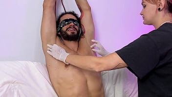 Preview 4 of Condom Sneaker - My hot best friend tied me up and tickled me