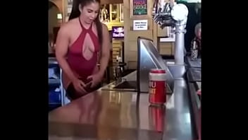 Preview 1 of Ashley Elmblad - Sexy bartenders use ass to pour beer