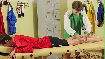 Preview 2 of Very Dirty Show - Oiled up teenager gets massaged