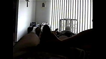 Preview 4 of Dubbed Urdu Sexx - Busty brunette sucks a guy off in her dorm room and he cums on her ass