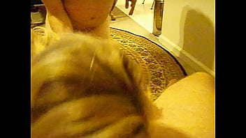 Preview 1 of Milky Tit Bondage - Amateur homemade 3way with stranger