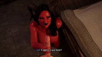 Preview 4 of Indian Harem All Sex - naughty demon sits nicely and gets cumshot on her face