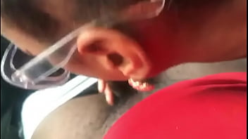 Preview 1 of Hotel Delivery Boy Sex - She giving me head in the car when we first meet