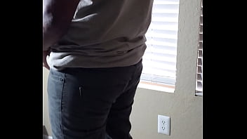 Preview 2 of Tommy Gun Ashlyn Brook - Alan Prasad multiple thick cumshots in tight jeans butt. Desi boy butt in tight jeans. Indian guy huge load Angle 1