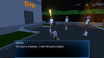 Preview 3 of Oyakodon 2 - Femdom Unversity Skullgirls Scene 2 FART Feet