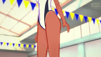 Preview 1 of Jordi And His Big Boob Mom - Uruka Takemoto need motivation before swimming competition - We Never Learn Bokuben