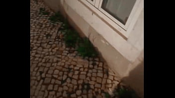 Preview 2 of Fottball Coach Sex Player - Spying flatmate Jerking Off (from the street window)