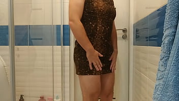 Preview 2 of Xxx Hot Hub - Crossdresser in sexy mini dress
