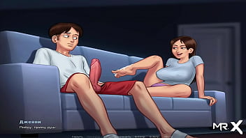 Preview 4 of Cum Shot And Son - SummertimeSaga - Masturbating To Porn E2 # 25