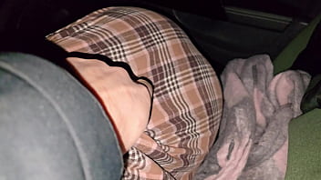 Preview 2 of Lesbian First Busty Teen - A married slut riskily sucked a taxi driver&#039_s dick.