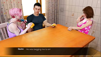 Preview 2 of Massagh Japan Porn - Flirty F Cap 6 - Mi Hermanastra Y Su Amiga Me Chupan La Polla