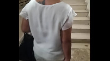 Preview 1 of Big Black Women Threesome - Incontro la mia vicina di casa me la scopo nelle scale del condominio