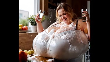 Preview 4 of Wife Cuckold Dirty - Bouncy German BBW size 3 (AI genearated)