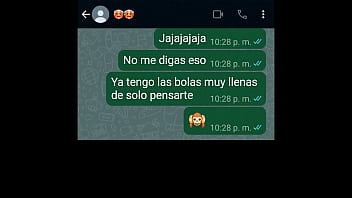 Preview 1 of Sumoto Jspsn - Caliento a mi NOVIA por WhatsApp y me termina dando un par de Sentones