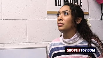 Preview 1 of Teen Sex Zoei Leung - Hot latina teen fucked doggystyle for stealing at the mall - Sarah Lace