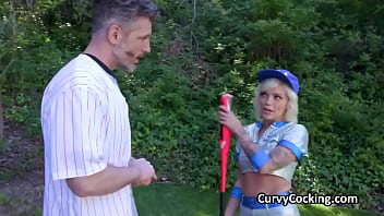 Preview 1 of Jord Ell Nno - Sporty blonde loves baseball and dick after training