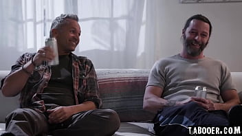 Preview 1 of Chloe Casting Couch - Mature dudes Rick and Glen are watching games as they reminisce about their glory days,  they want to experience it again by fucking sexy teen Sally.