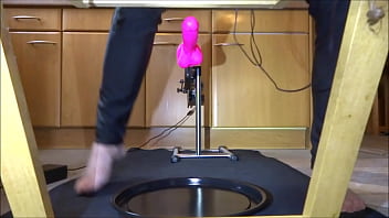 Preview 1 of Catshinhan - Cum milking - with electro chastity cage and fuck machine