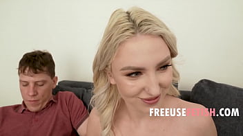 Preview 2 of A Little Get Together - Free Using My Teen Girlfriend While My Step Dad Watches- Britt Blair