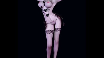 Preview 2 of Sroho 006 Videos - 3D big boobs Asian stripper wearing sexy lingerie got fucked so hard