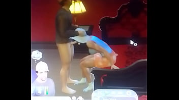 Preview 4 of Wide Swapping - The sims 4 engasgando minha mulher na rola