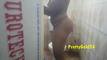 Preview 2 of Hature Anal - Prettygold24 takes shower and masturbates part 1