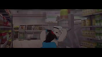 Preview 1 of Dog Sax And Gril - Popaye metendo o cacete no careca dotado