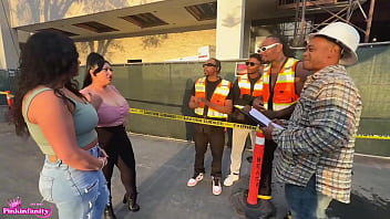 Preview 1 of Brazil Beauty Ass - Naughty latina sluts invite the construction crew over for some hardcore labor To be cont after you get off work today...