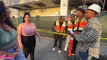 Preview 4 of Brazil Beauty Ass - Naughty latina sluts invite the construction crew over for some hardcore labor To be cont after you get off work today...