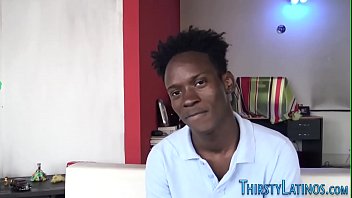 Preview 1 of Piper Perri Anal Creampie - Gay latino gets pov sucked by black guy
